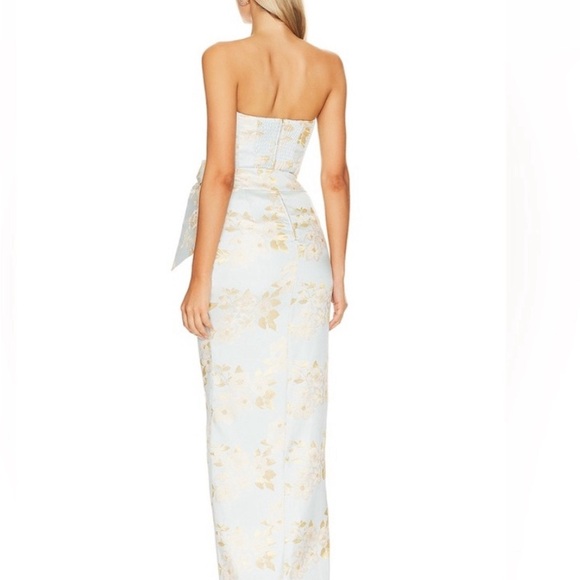 V. Chapman June gown in Ballard blue Baroque Floral size 4 - Picture 3 of 8